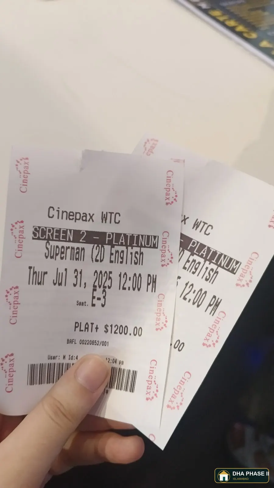 Cinepax Cinemas, DHA Phase 2 Islamabad customer review photo 6 by Zainab Abbasi