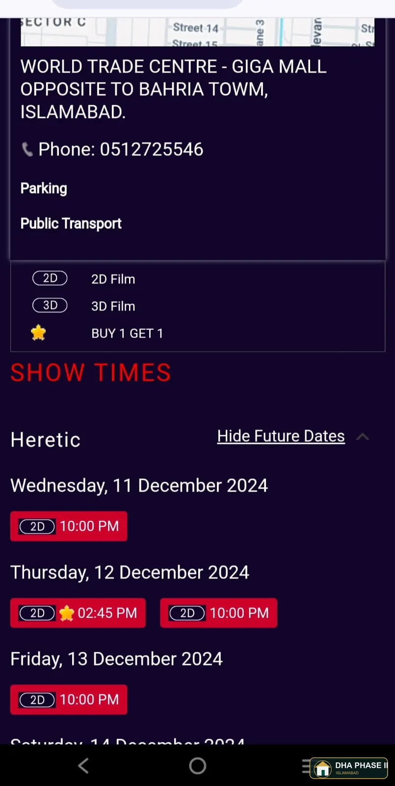 Cinepax Cinemas, DHA Phase 2 Islamabad customer review photo 1 by -H