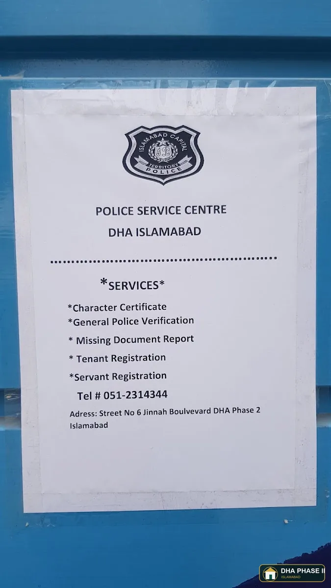 Police Station (Chowki) DHA Phase II