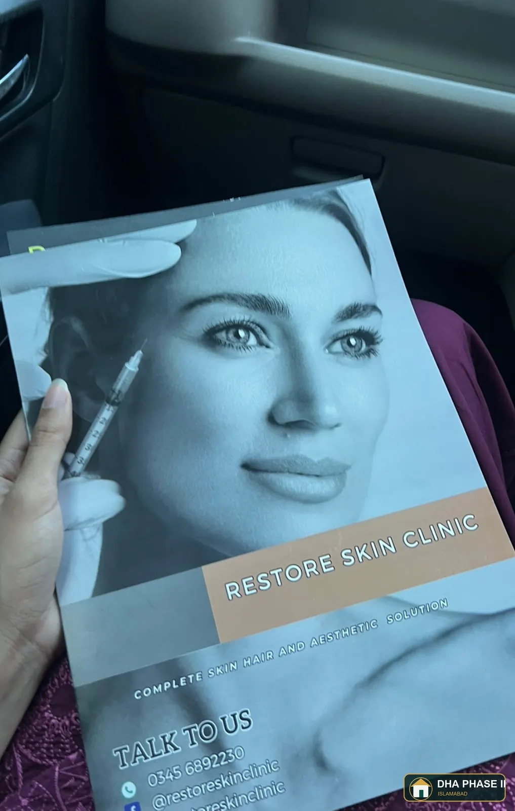 Restore Skin by Dr. Namrah Aziz, DHA Phase 2 Islamabad customer review photo 2 by Zaha Khalid