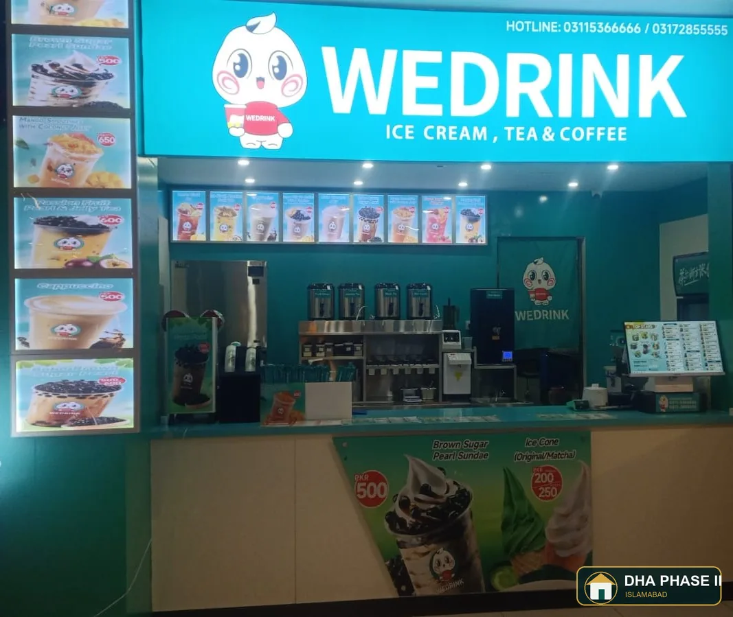 WEDRINK Giga Mall in DHA Phase 2 Islamabad