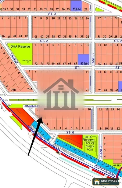 1 Kanal Plot no 2. Jinnah Avenue. Sector A. DHA 2. Islamabad image 1